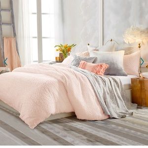 Blush pink King size comforter from Peri home